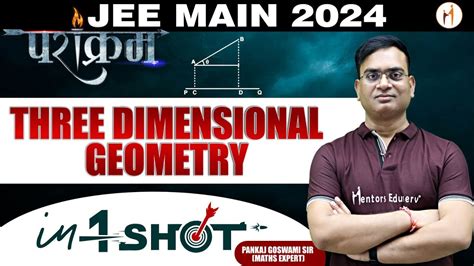 Three Dimensional Geometry In One Shot For JEE MAIN 2024 All Concepts