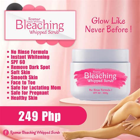 ROSMAR KAGAYAKU BLEACHING WHIPPED SCRUB WHIPPED FORMULA BLEACH CREAM