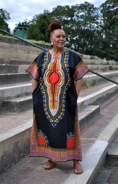 One Size Kaftan Dashiki Dress African House Dress Dashiki Print Long Dress House Dress Etsy