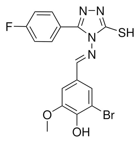 2 BR 4 3 4 F PH 5 MERCAPTO 4H 1 2 4 TRIAZOL 4 YL IMINO ME 6