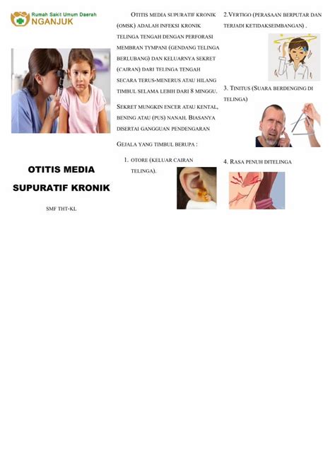 PDF Otitis Media Supuratif Kronik Leaflet DOKUMEN TIPS