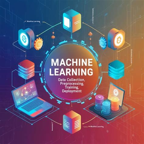 Machine Learning Data Flow Diagrams Premium AI Generated Image