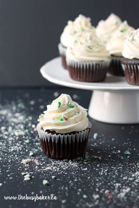 Peppermint Chocolate Cupcakes The Busy Baker