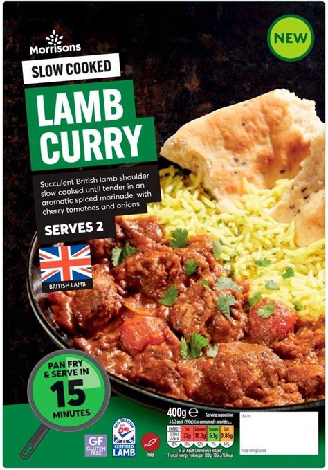 Morrisons Slow Cooked Lamb Curry G Amazon Co Uk Grocery