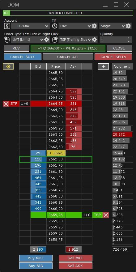 Dom And Chart Trading Overcharts