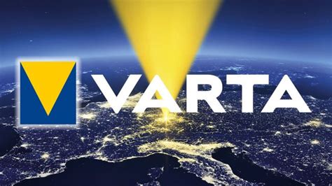 Nuevo diseño y logotipo de VARTA después de un año exitoso y símbolo