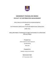 Imd Individual Assignment Ii Docx Universiti Teknologi Mara