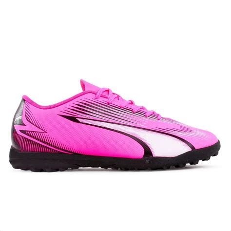 Chuteira Society Puma Ultra Play Tt Bdp Unissex Rosa Preto