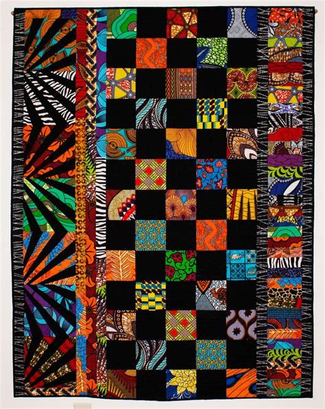 African Wall Quilt African Wax Print Fabrics Original Etsy In 2021 African Quilts American