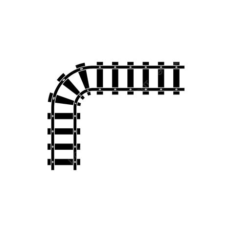 Train Track Clipart Hd PNG, Train Tracks Vector Design Template Illustration, Track Clipart ...