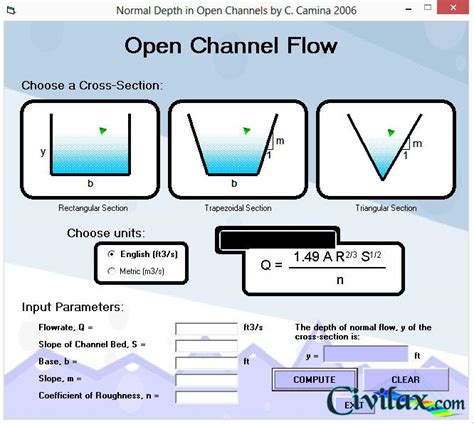 Open Channel Flow Civil Engineering Knowledge Base