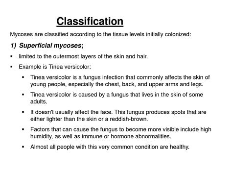 Solution Mycosis Ppt Studypool