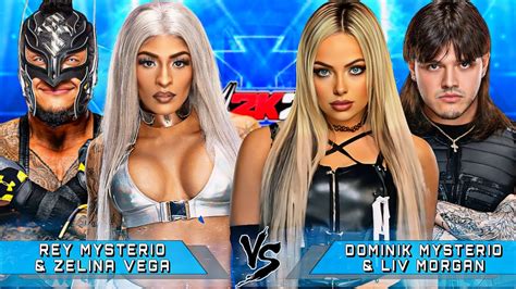 Wwe K Rey Mysterio Zelina Vega Vs Dominik Mysterio Liv Morgan