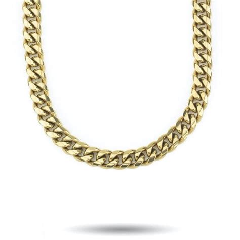 Gold Gods 8mm Miami Cuban Link Chain Yngdgrt