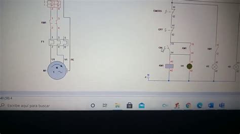 ACCIONAMIENTO Y ARRANQUE DE MOTOR MONOFASICO EN CADe SIMU YouTube