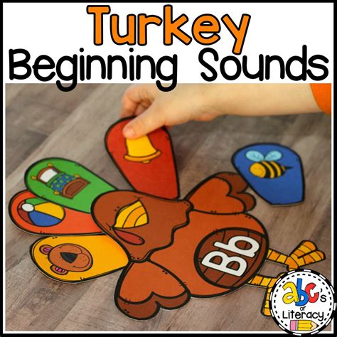 Turkey Beginning Sounds Sort Abcs Of Literacy