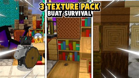 TOP 3 TEXTURE PACK MCPE 1 18 TERBARU COCOK BUAT SURVIVAL YouTube