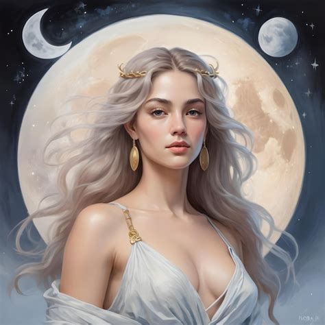 Beautiful Woman Libra Zodiac Sign Premium Ai Generated Image