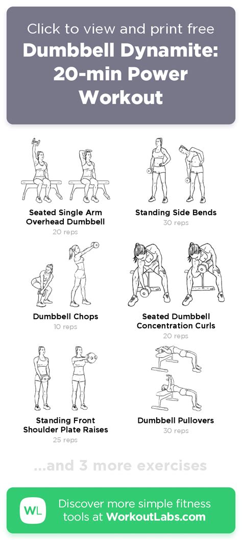 Dumbbell Dynamite 20 Min Power Workout Workoutlabs Fit Artofit