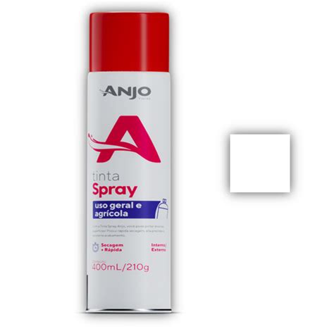 Tinta Spray Anjo Uso Geral 400ml Branco Brilhante