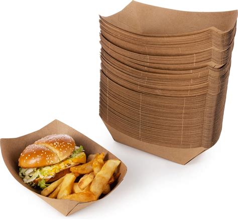 Amazon IDL Packaging 3 Lb Kraft Paper Food Tray Pack Of 125