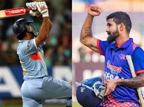 Nepal S Dipendra Singh Airee Stuns Cricket World Breaks Yuvraj Singh S