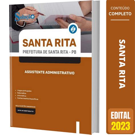 Apostila Prefeitura Santa Rita PB 2023 Assistente Administrativo