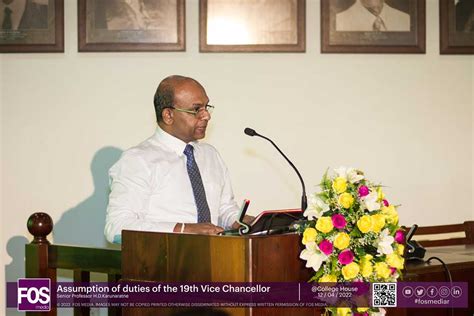 Assumption Of Duties Of The 19th Vice Chancellor University Of