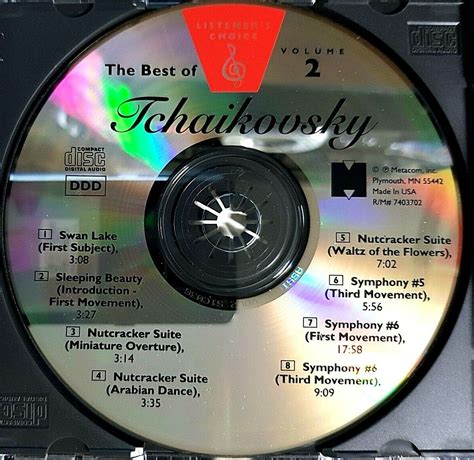 Listeners Choice The Best Of Tchaikovsky Volume 2 1993 Metacom