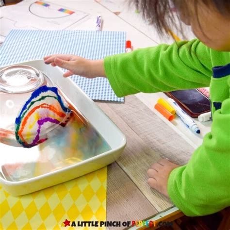 Grow A Rainbow Paper Towel Experiment And Science Worksheets