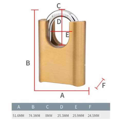 Ready Stock Topfine Digit Shackle Protected Combination Lock Mm