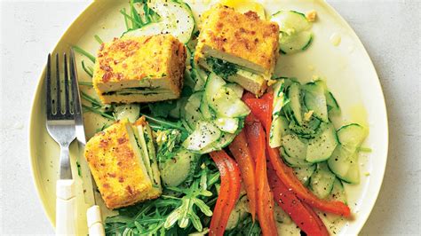 Tofu Cordon Bleu Mit Gurkensalat Brigitte De