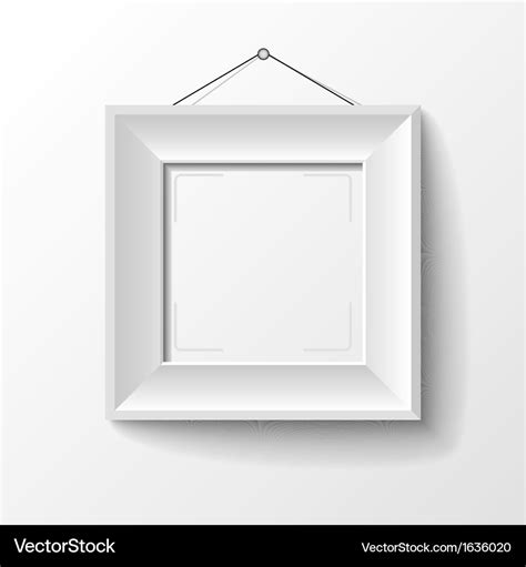 White Frame Royalty Free Vector Image Vectorstock