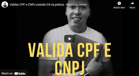 Validar Cpf E Cnpj Usando C Ecode