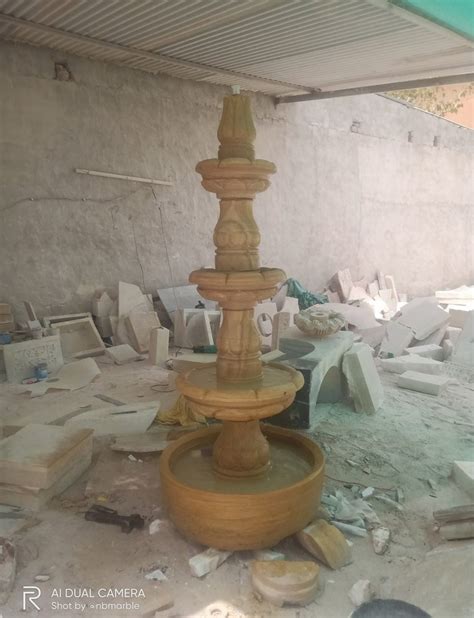 Sandstone 3 Tier Fountain With Small Tank At Rs 35000 In Makrana ID