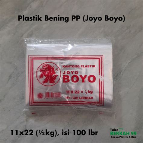 Jual Plastik Pp Bening Joyo Boyo Kg Isi Lembar Indonesia Shopee