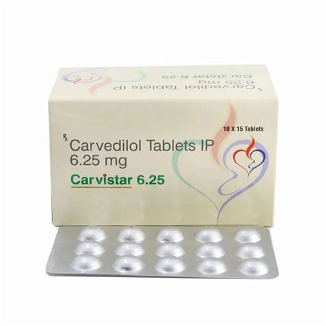 CARVISTAR 6 25 MG Tablets At Rs 95 Stripe Carvedilol Tablet In Nagpur