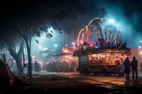 Premium Ai Image Carnival At Night