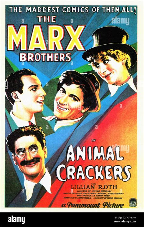 Animal Crackers - Movie Poster Stock Photo - Alamy