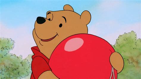 Winnie The Pooh With Red Balloon