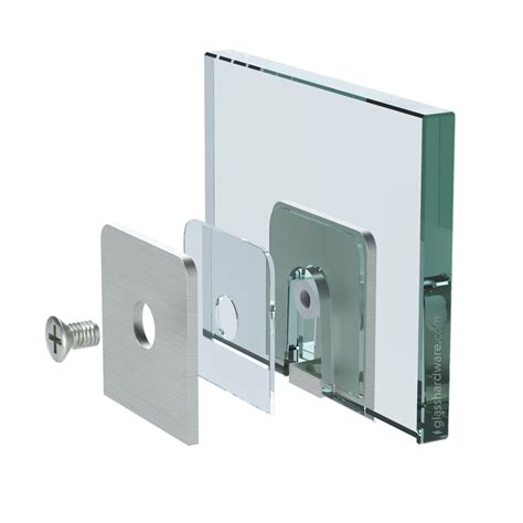 Glass Clip 1 3 4 X 1 3 4 Chrome Finish Igt Glass Hardware