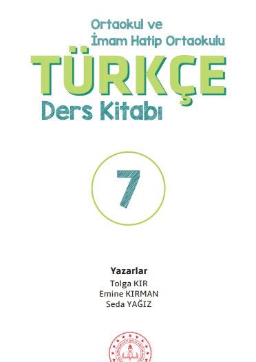 7 Sınıf Türkçe Ders Kitabı Cevapları MEB Yayınları