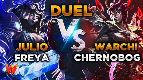 CHERNOBOG NOS PEGAMOS DE PALOS Ft Julio Warchi Smite Duels Random