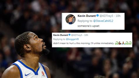 Durant Was Back On Twitter Instagram Replying To Trolls Who Were