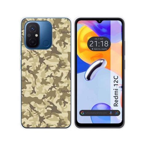 Funda Silicona Para Xiaomi Redmi C Dise O Sand Camuflaje Dibujos Con