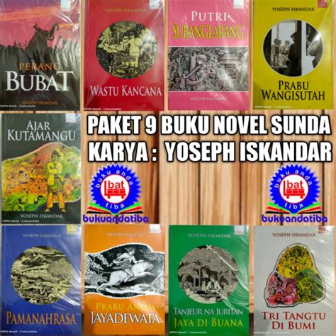 Jual PAKET 9 BUKU SERI NOVEL SUNDA KARYA YOSEPH ISKANDAR KIBLAT