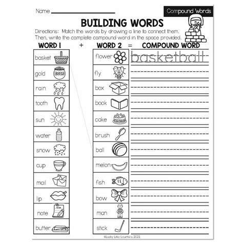 Compound Words Worksheets For 2nd Grade