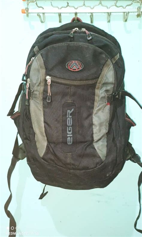 Eiger Backpack, Fesyen Pria, Tas & Dompet , Ransel di Carousell