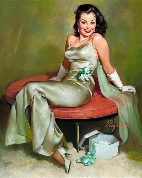 Brunette Bombshells Gil Elvgren Brunettes Pin Up Girl Photo Etsy