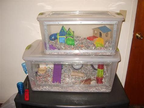 Plastic Bin Hamster Cage Create It For Claireshe Needs A Bigger Cage